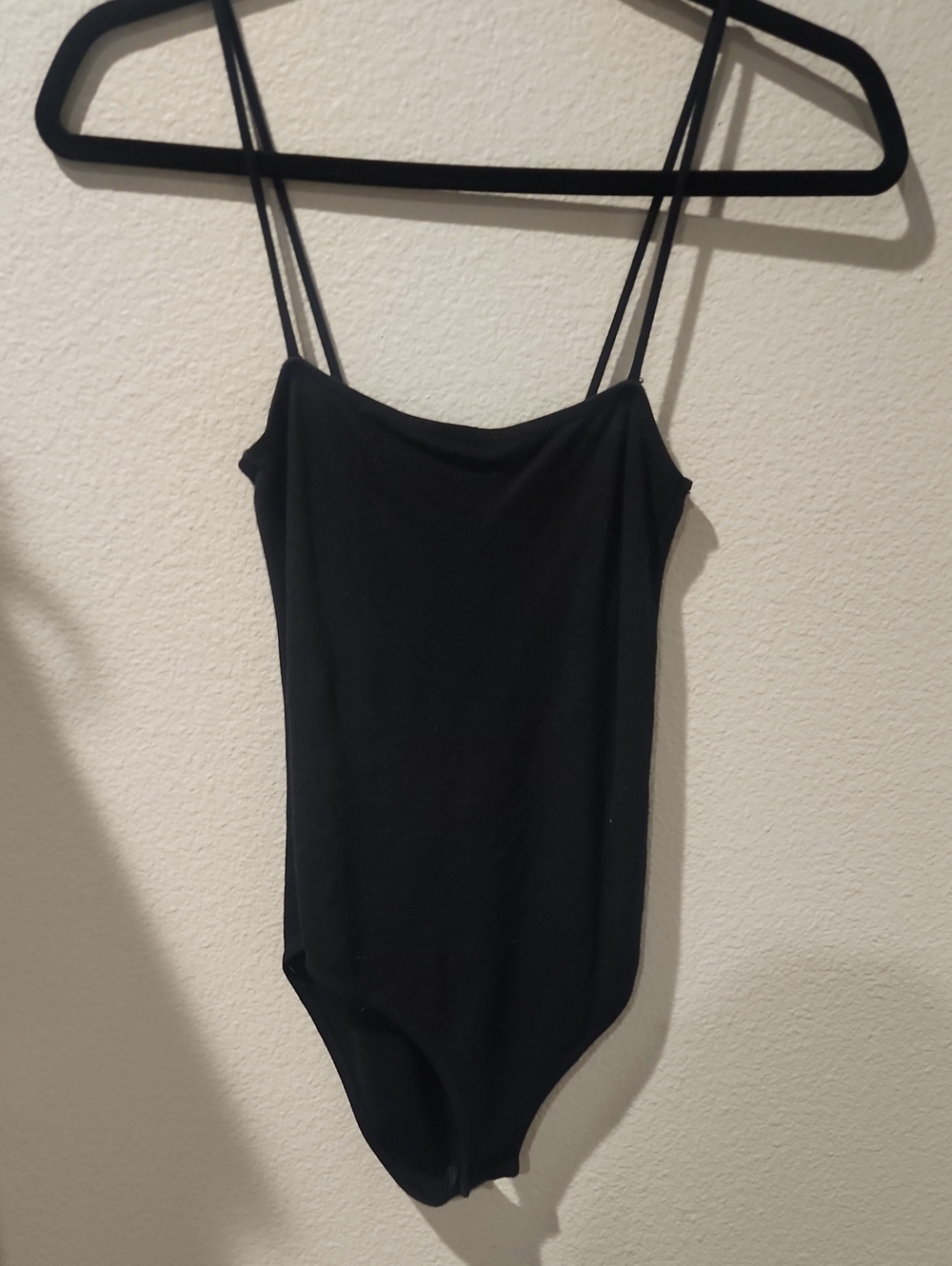 Topshop Black Spaghetti Strap Bodysuit